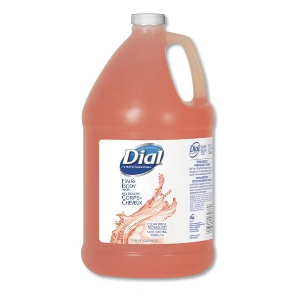 Hair + Body Wash, Neutral Scent, 1 gal, PK4, 4PK, Dial Professional, Mfr#: 03986